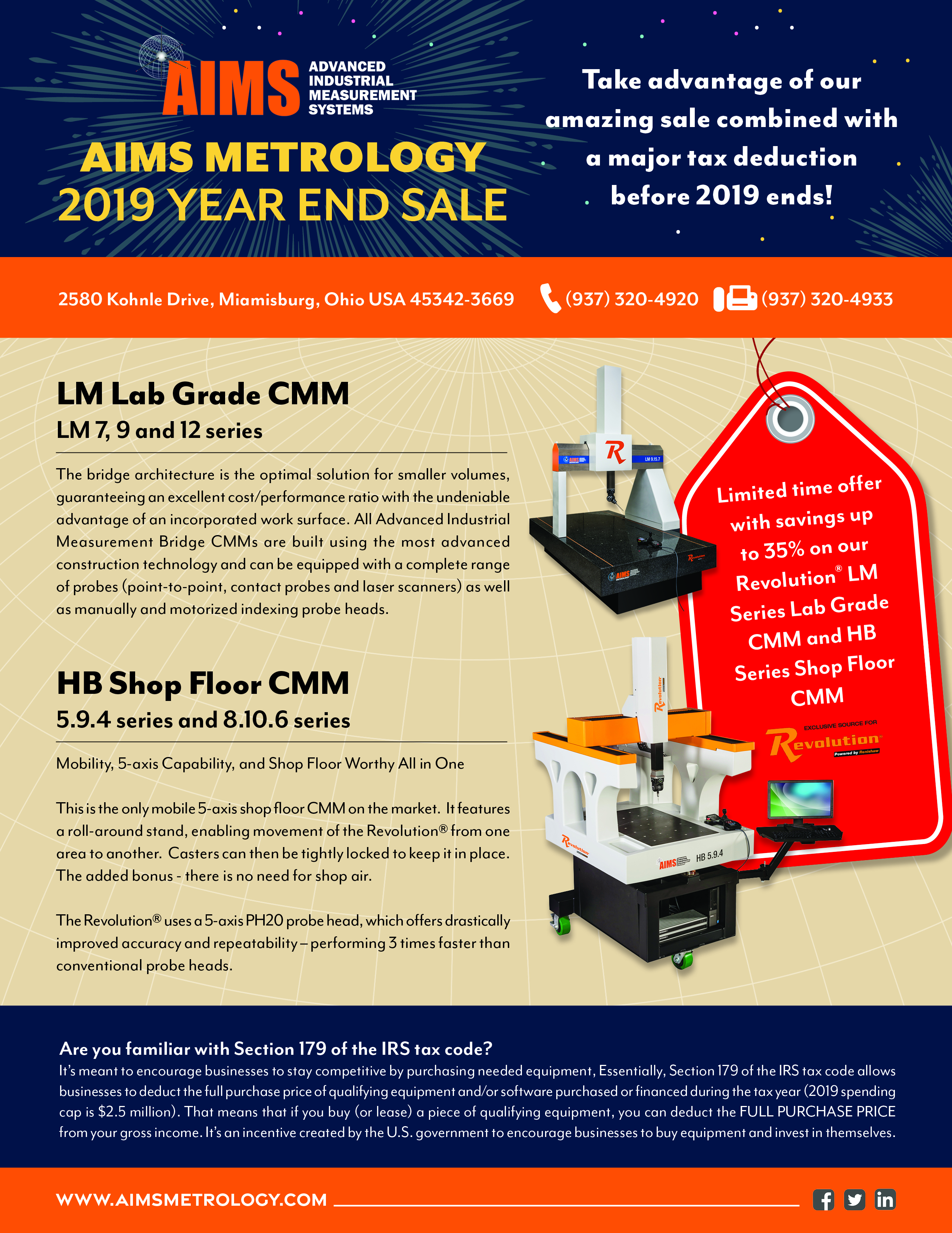 AIMS YEAR END SALE flyer